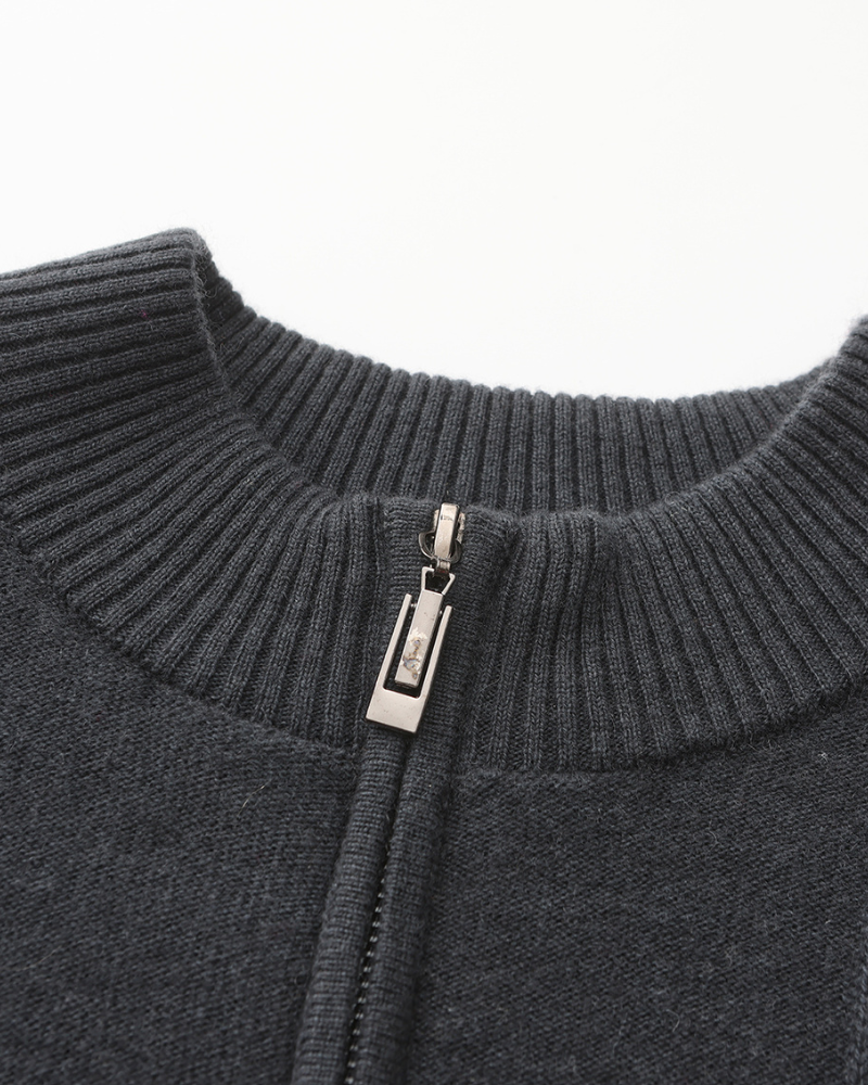 Madison Cashmere Half-Zip Vest