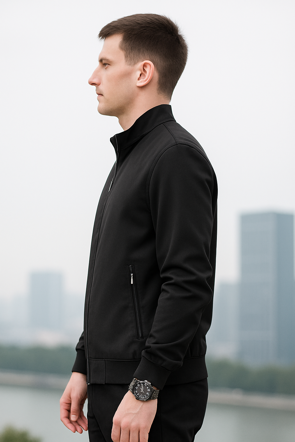 Madison | Business Casual Jacket with Stand-Up Collar