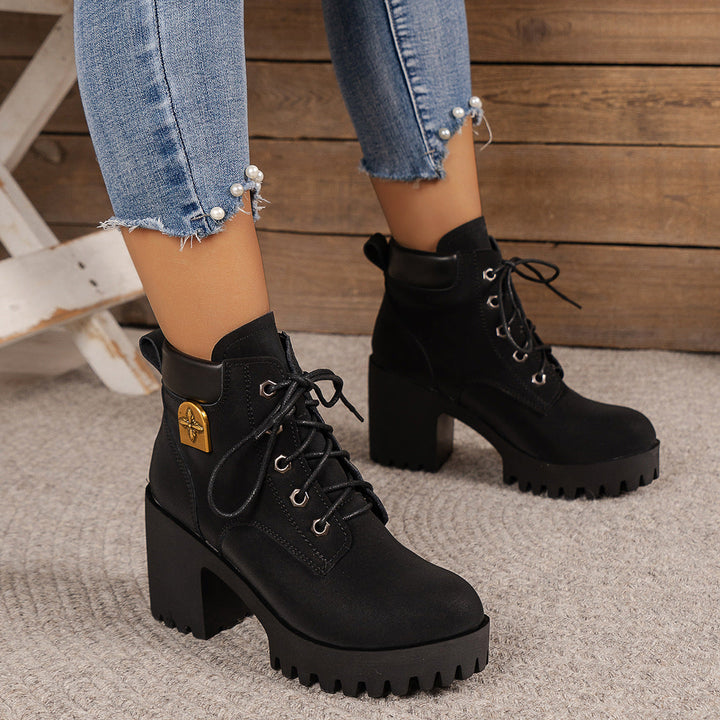 Bootara Women's Cowhide - Waterproof Ankle Boots