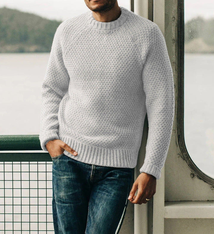 Knitted Men's Sweater – Comfortable & Timeless Winter Pullover