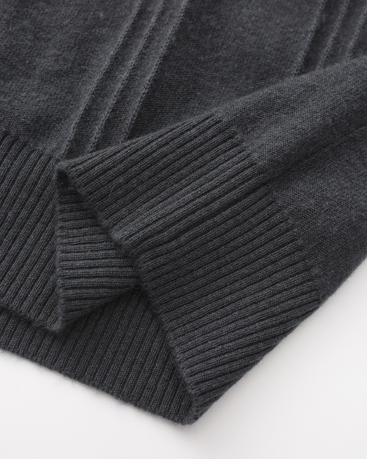 Madison Cashmere Half-Zip Vest