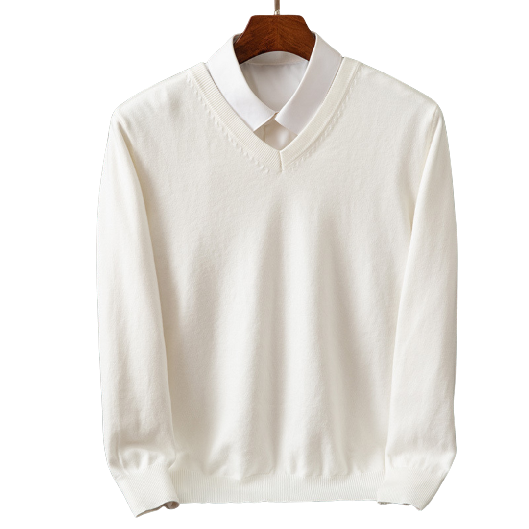 Bexford | V-Neck Pullover in Pure Wool for Men