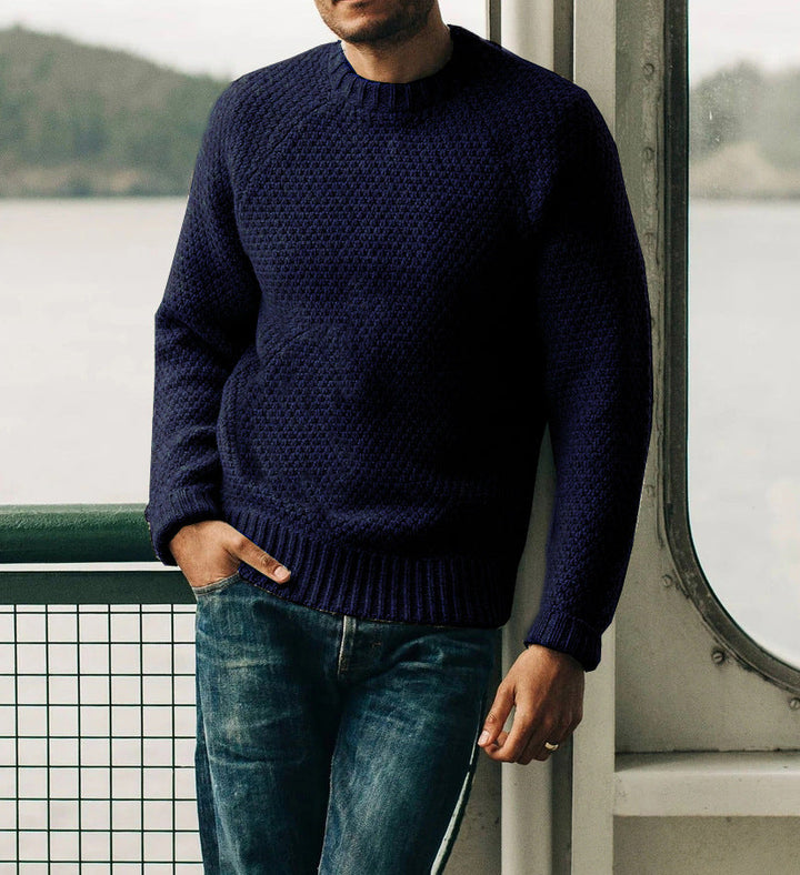 Knitted Men's Sweater – Comfortable & Timeless Winter Pullover