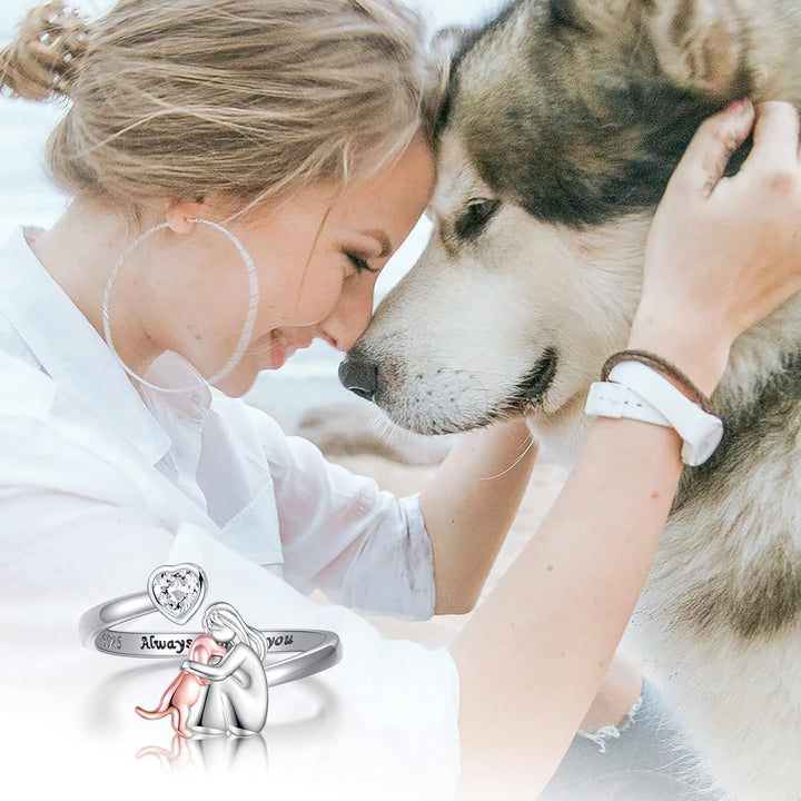 Anne™ - Dog Icon Ring (Pink)