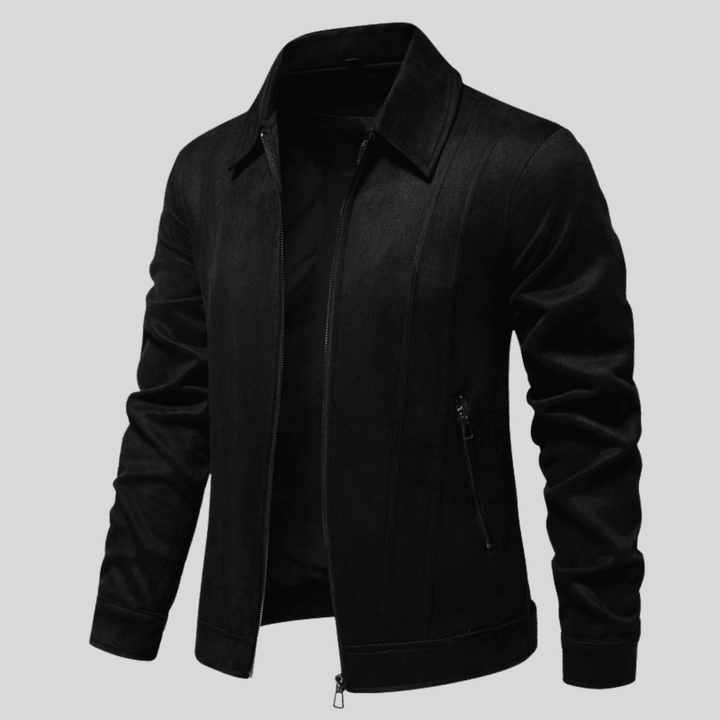 Suede Jacket with Zip – Stylish Men's Jacket with Luxury Finish and Comfortable Fit