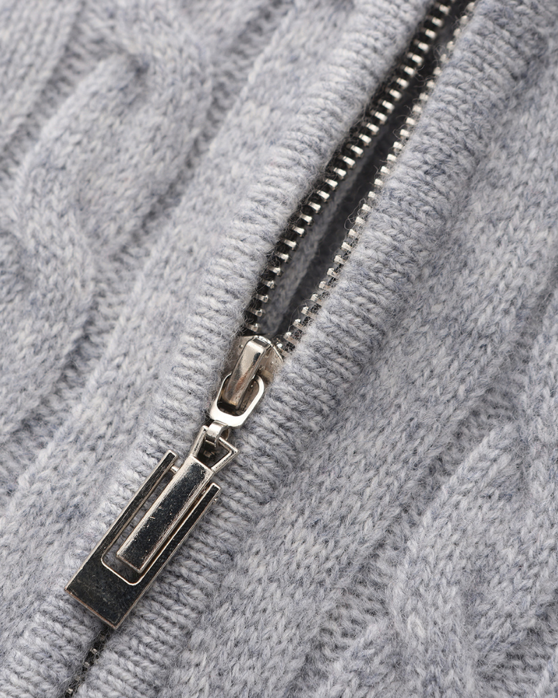 De Veneto – Cashmere Half-Zip Cardigan