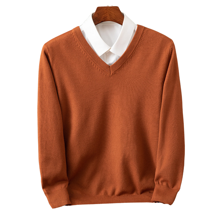 Bexford | V-Neck Pullover in Pure Wool for Men
