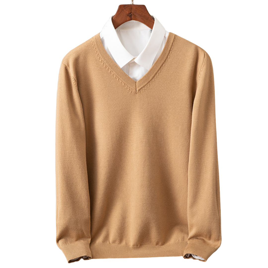 Bexford | V-Neck Pullover in Pure Wool for Men