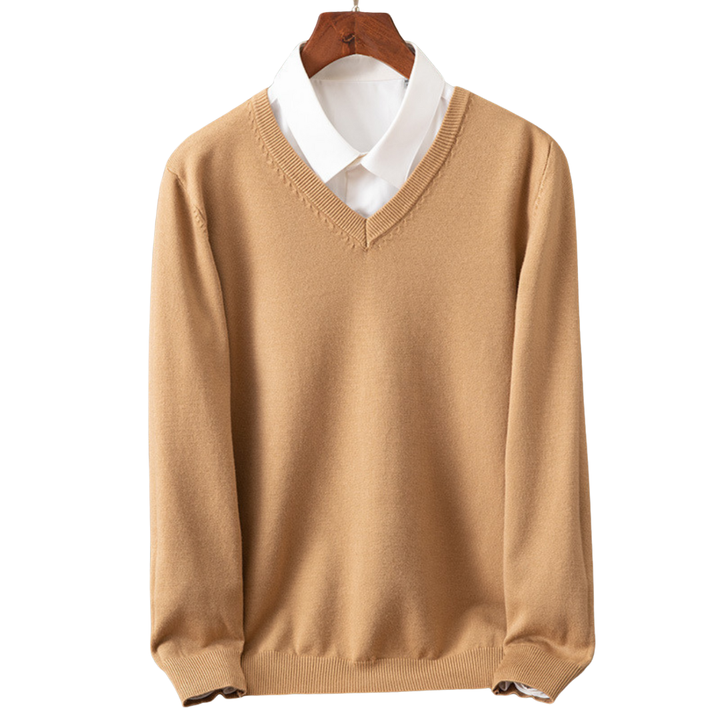 Bexford | V-Neck Pullover in Pure Wool for Men
