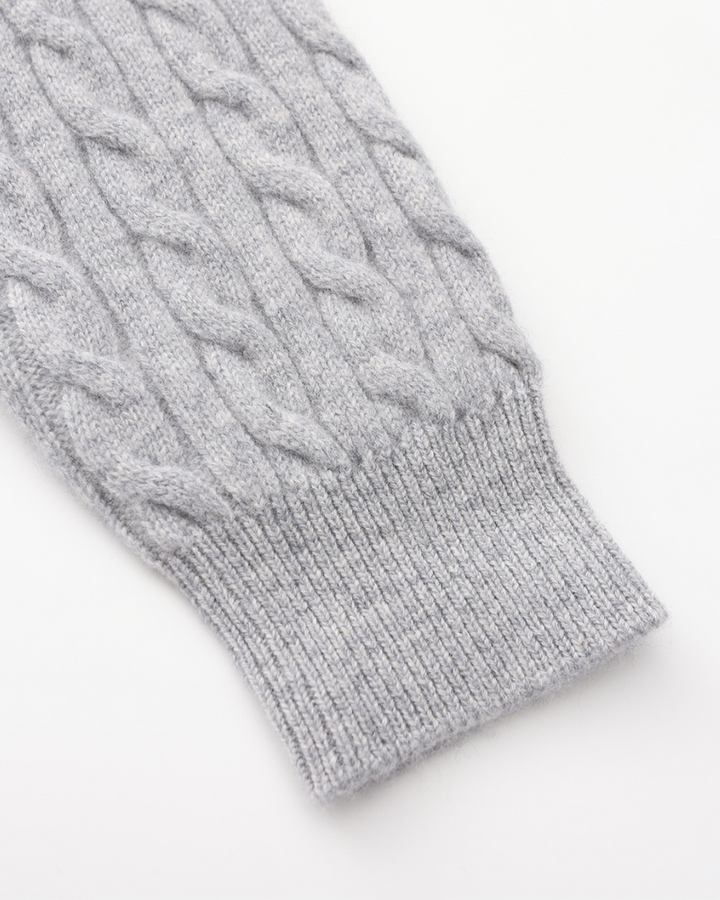 De Veneto – Cashmere Half-Zip Cardigan