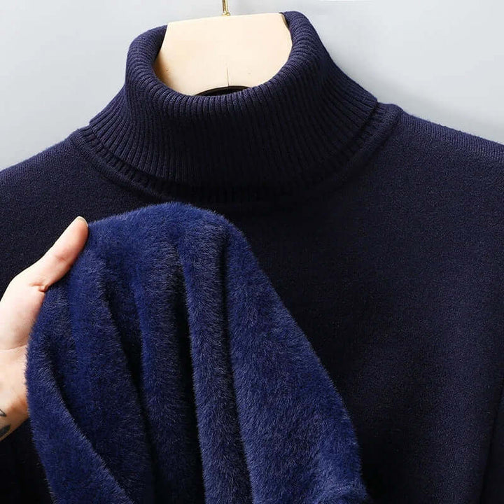 Elegant Men's Wool Roll Neck Jumper – Timeless Warmth & Stylish Comfort