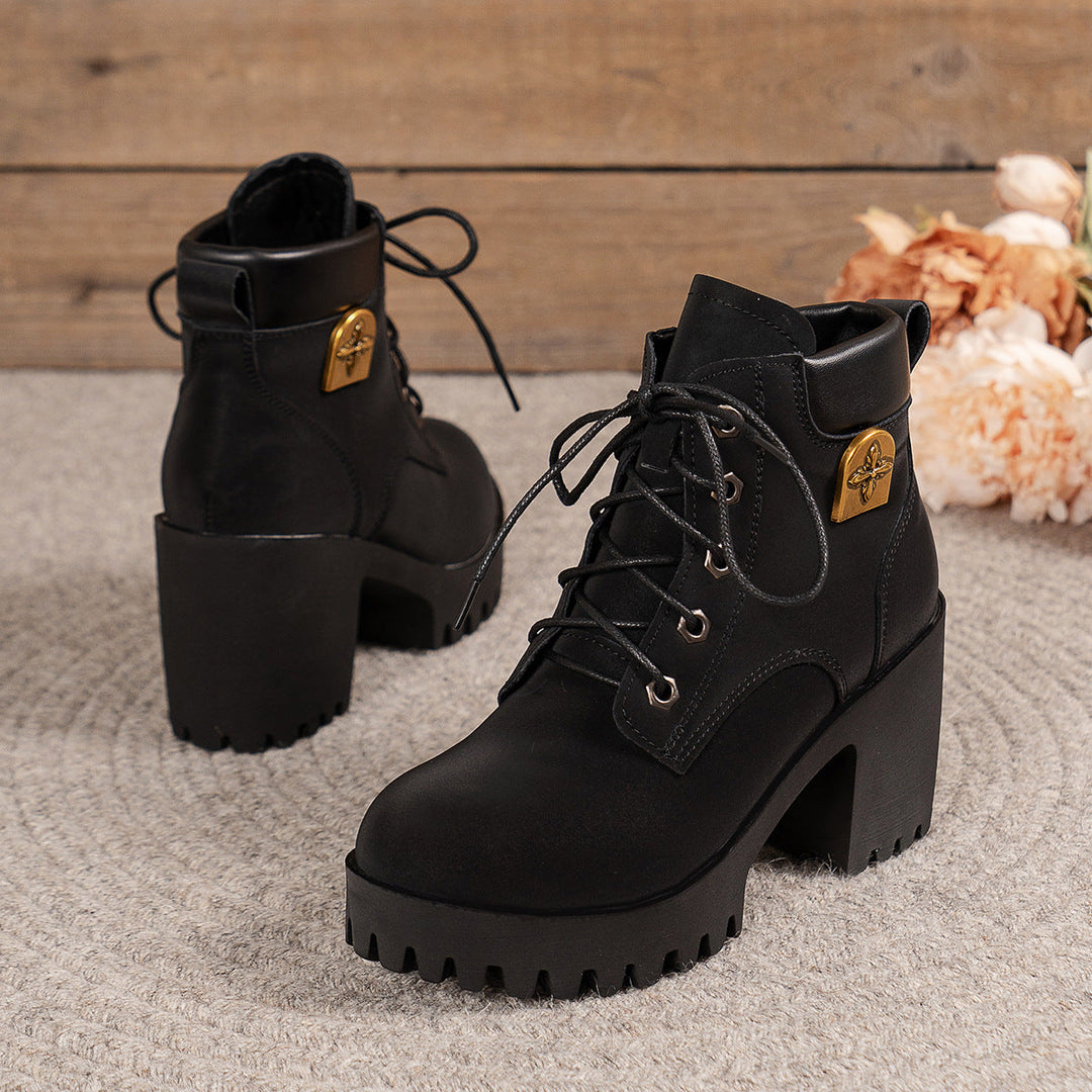 Bootara Women's Cowhide - Waterproof Ankle Boots