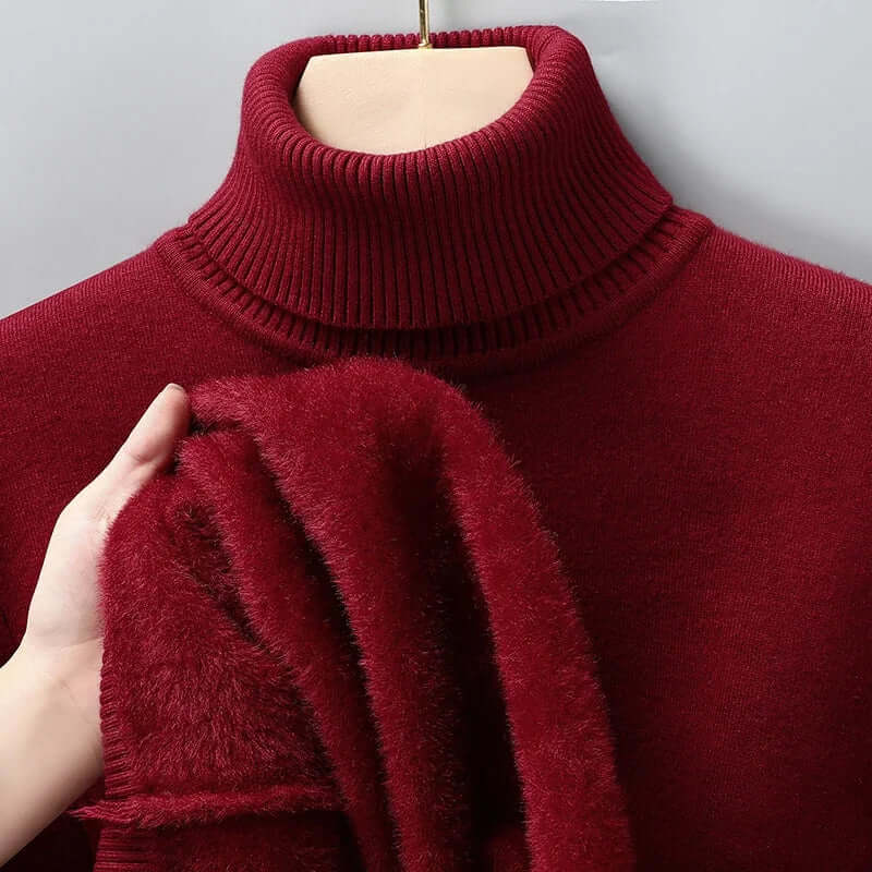 Elegant Men's Wool Roll Neck Jumper – Timeless Warmth & Stylish Comfort