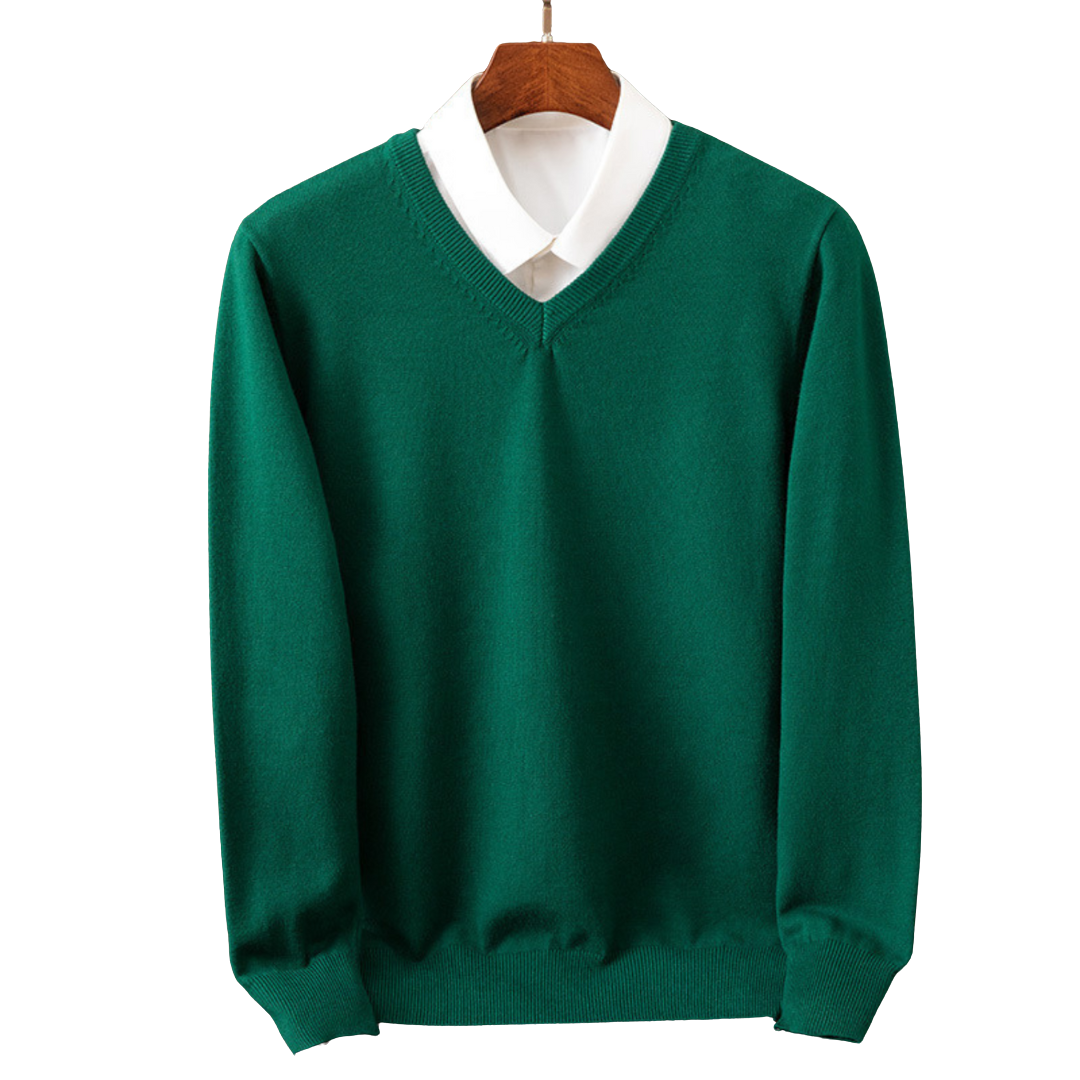 Bexford | V-Neck Pullover in Pure Wool for Men