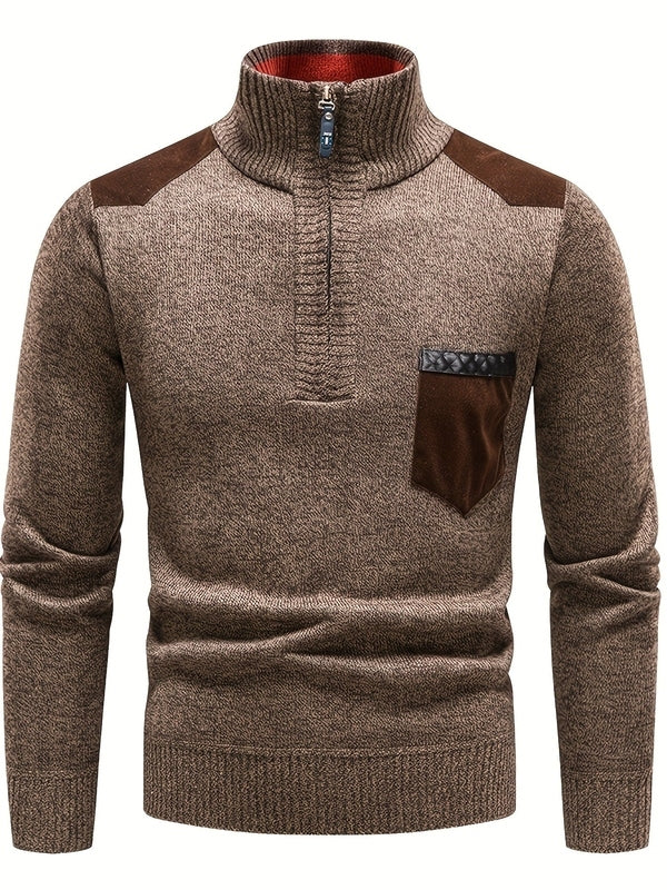 Luxury Long Sleeve Knitted Jumper – Warm, Comfortable and Stylish Men's Jumper for Cold Days