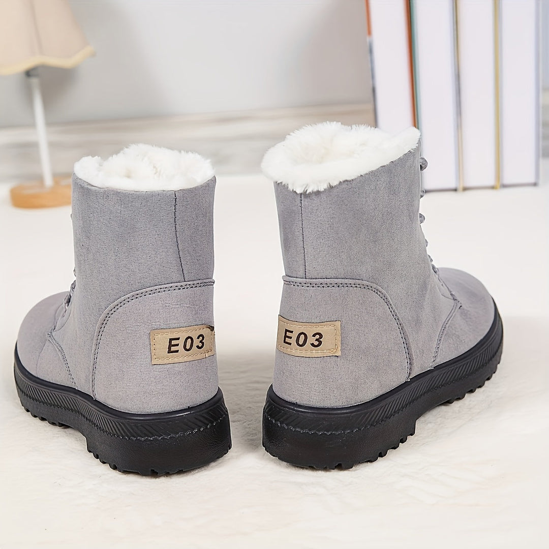 Ladies Stylish Winter Ankle Boots - Keep Your Feet Warm and Comfortable