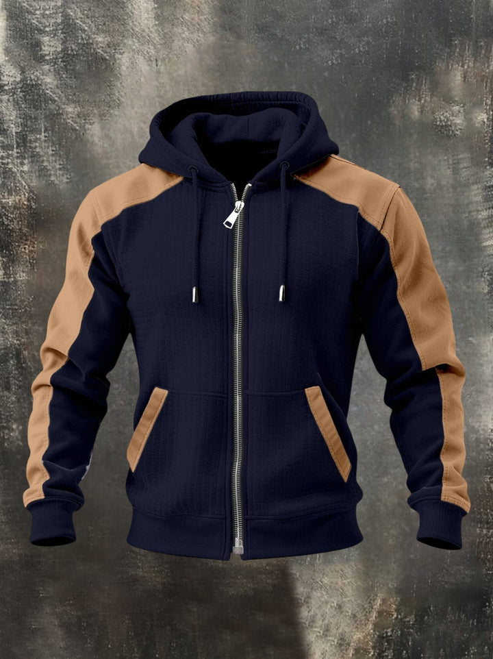 SALVATORE™ | TWO-COLOUR ZIP HOODIE