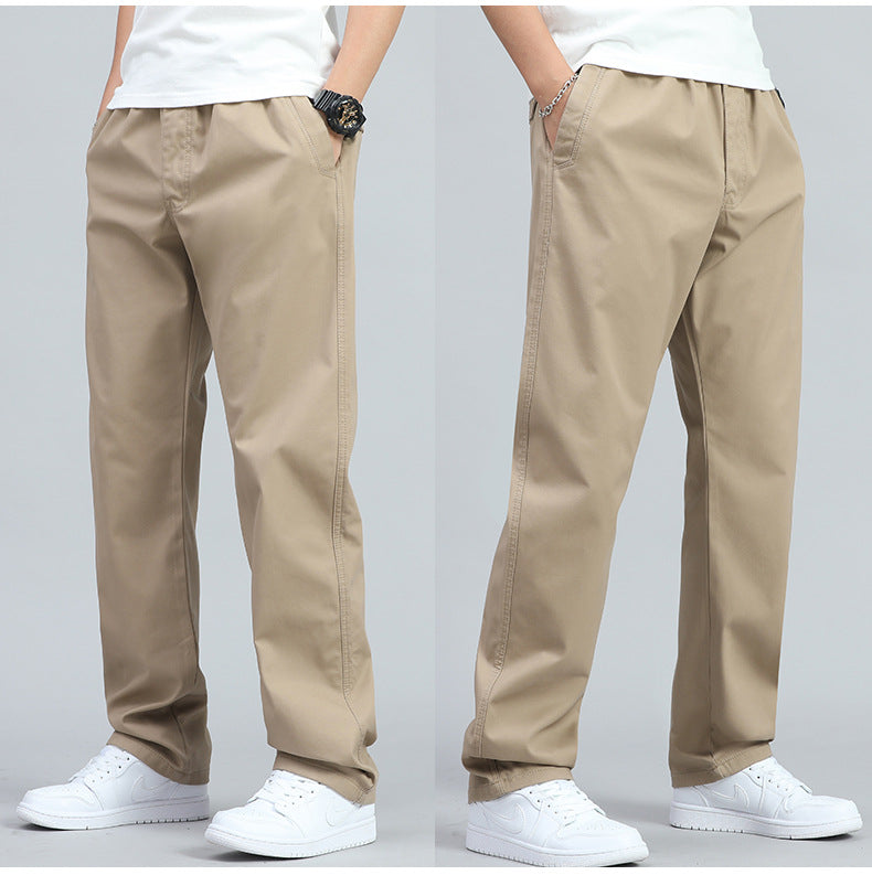 MADISON | MEN'S WIDE LEG COTTON TROUSERS