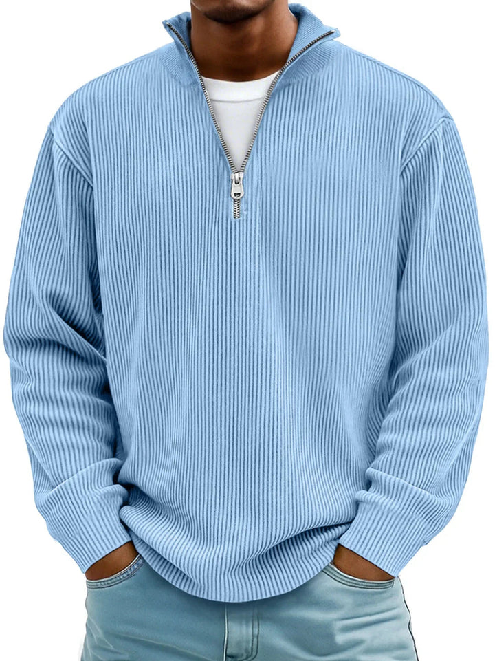 Men's Half-Zip Jumper: Trendy, Stylish & Shape Retaining | Ideal Comfort