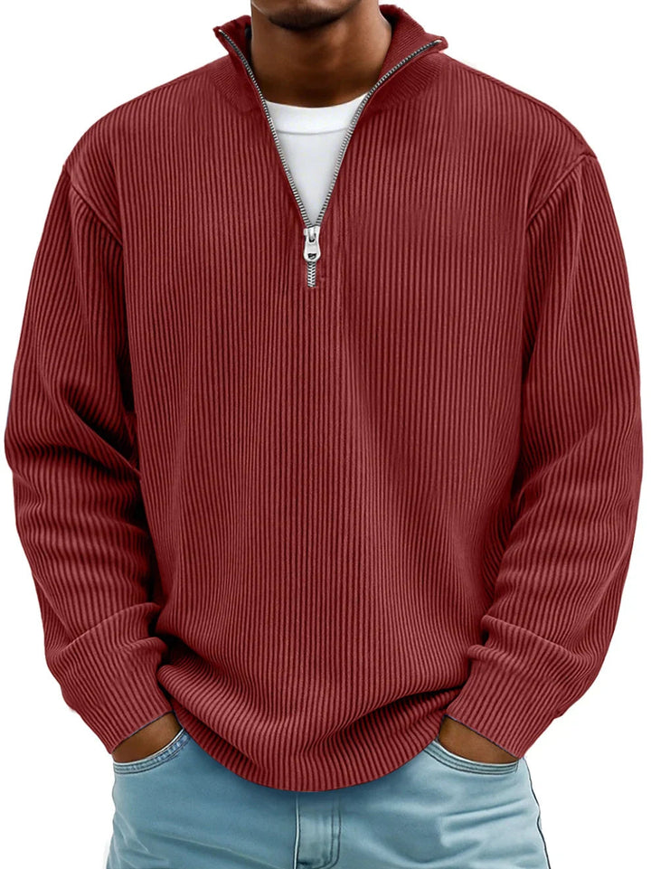 Men's Half-Zip Jumper: Trendy, Stylish & Shape Retaining | Ideal Comfort