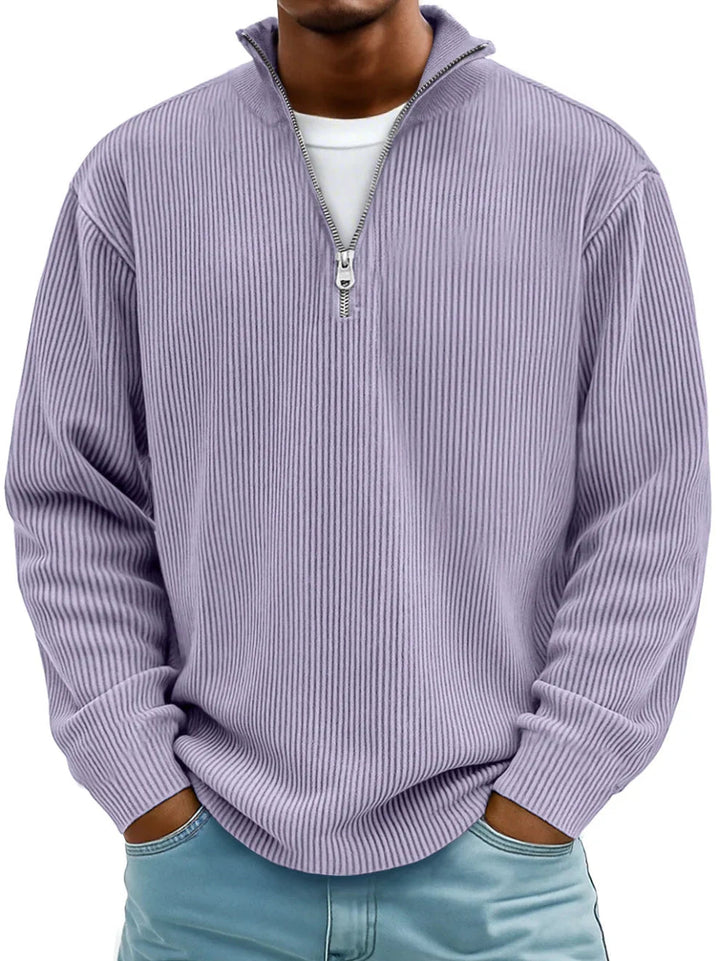 Men's Half-Zip Jumper: Trendy, Stylish & Shape Retaining | Ideal Comfort