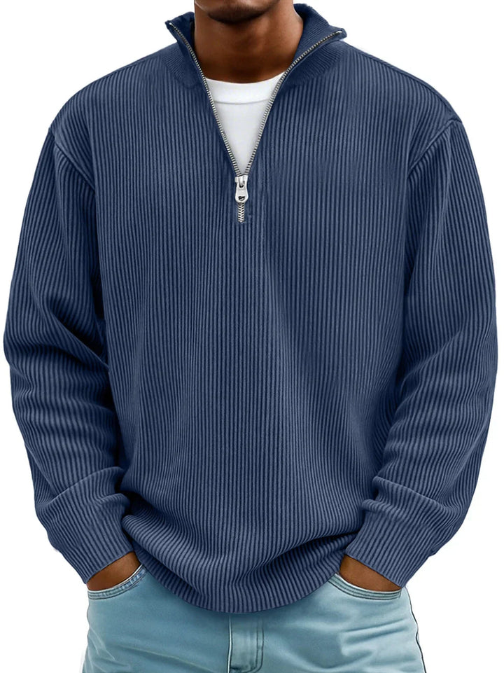 Men's Half-Zip Jumper: Trendy, Stylish & Shape Retaining | Ideal Comfort