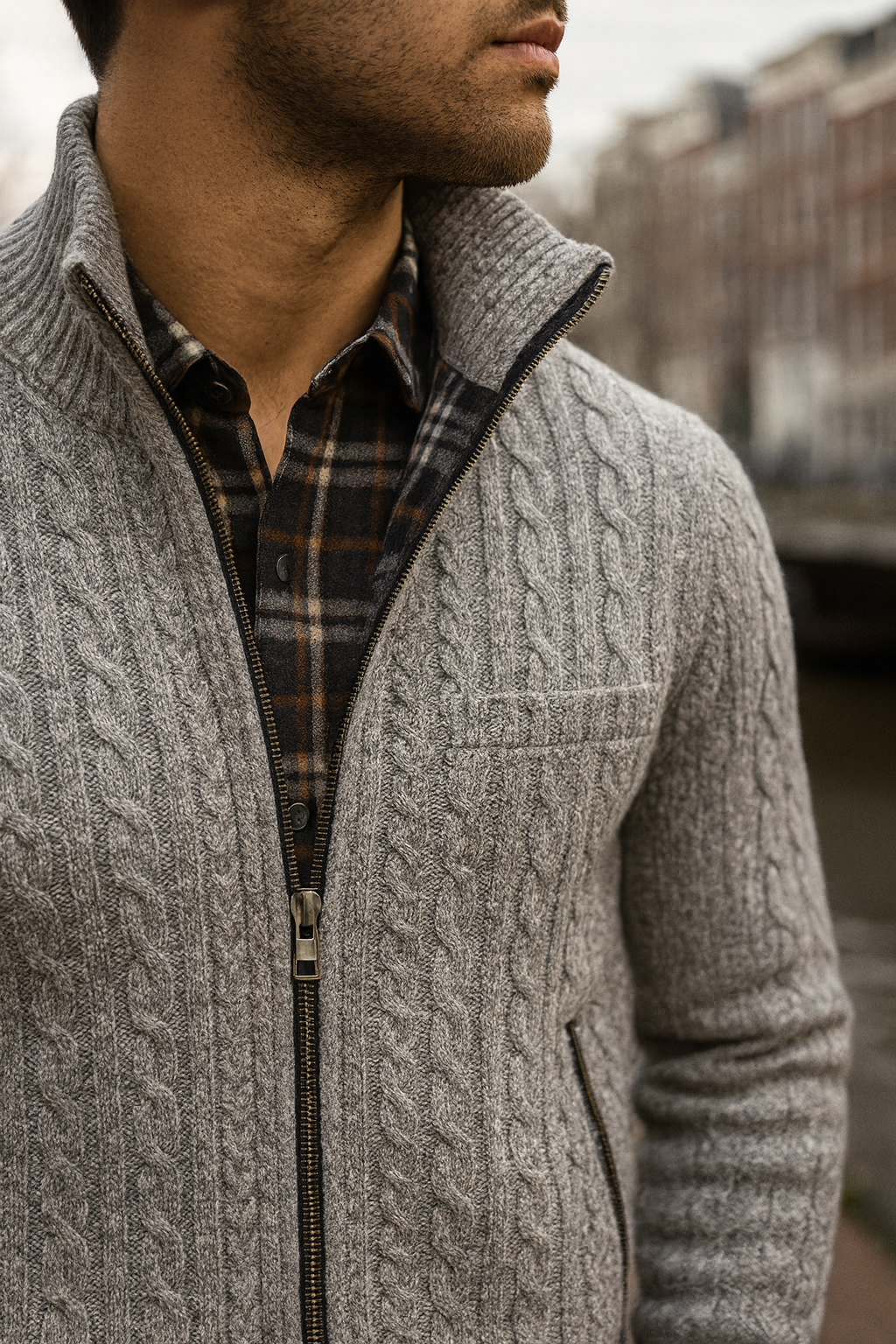 Madison | Amsterdam Winter Zip Knit