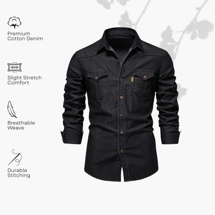 Kilian | High-Quality Cotton Denim Shirt