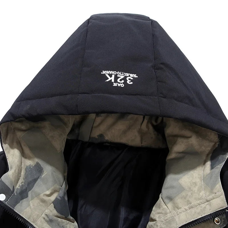 Warm Men's Parka with Fixed Hood – Waterproof Stylish Winter Coat, Comfortable Puffer Coat