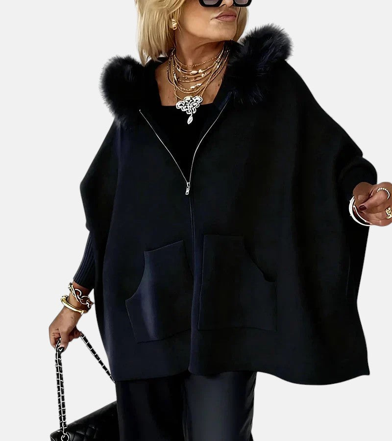 ARABELLE™ | Casual Hooded Coat with Fur Collar