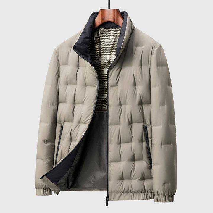 Men's Padded Jacket with Stand-Up Collar – Light, Warm & Stylish