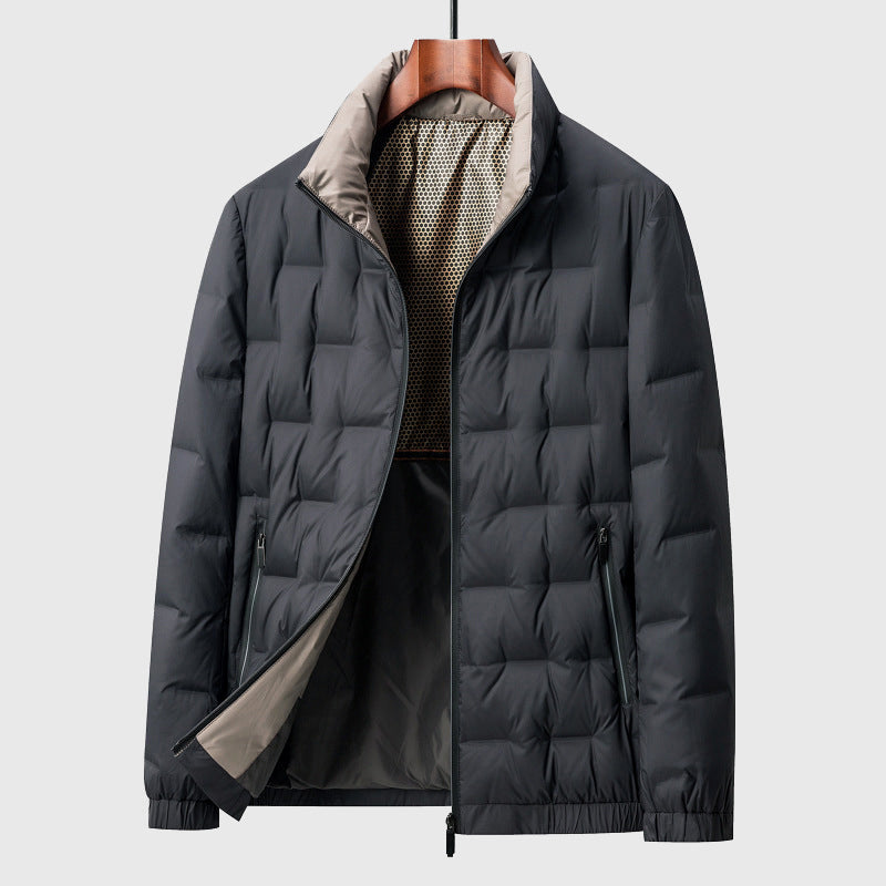 Men's Padded Jacket with Stand-Up Collar – Light, Warm & Stylish