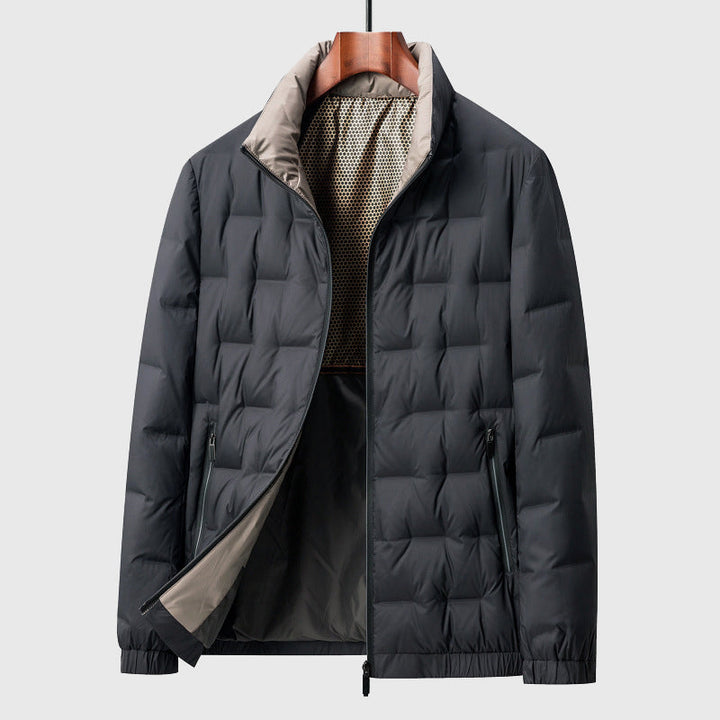 Men's Padded Jacket with Stand-Up Collar – Light, Warm & Stylish