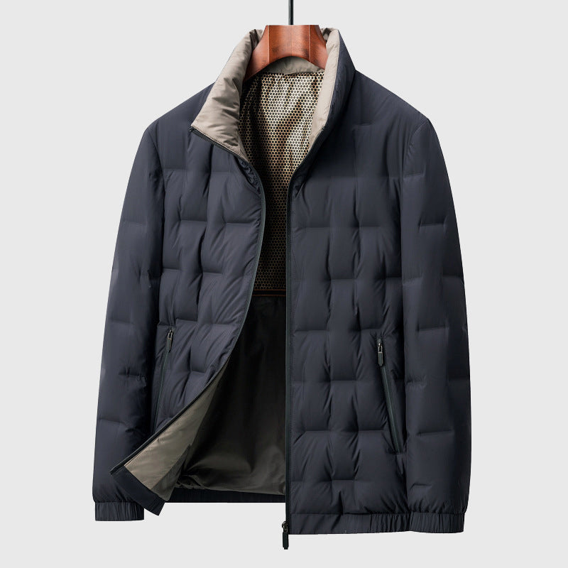 Men's Padded Jacket with Stand-Up Collar – Light, Warm & Stylish