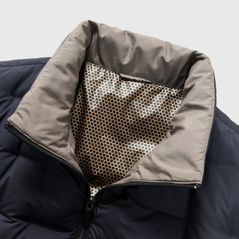 Men's Padded Jacket with Stand-Up Collar – Light, Warm & Stylish