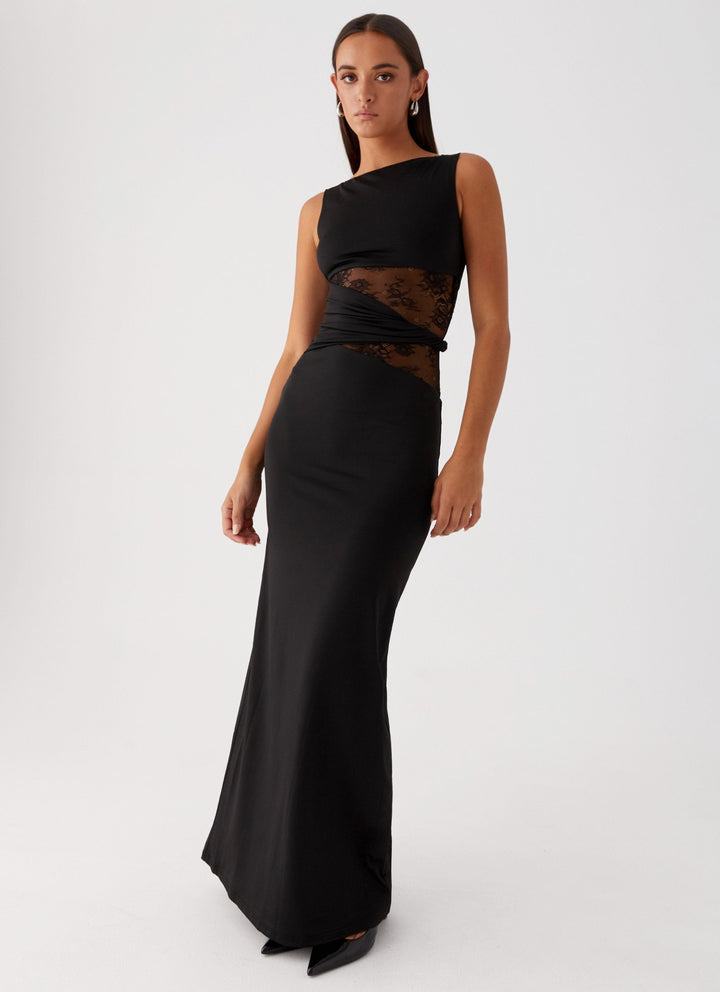 Leni |  Maxi Dress with Subtle Cutouts and Lacing