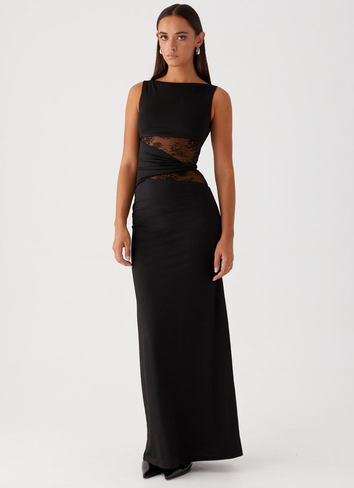 Leni |  Maxi Dress with Subtle Cutouts and Lacing