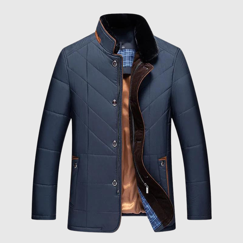 Men's Insulated Winter Jacket – Warm, Stylish & Comfortable Coat with Fur Collar for Winter