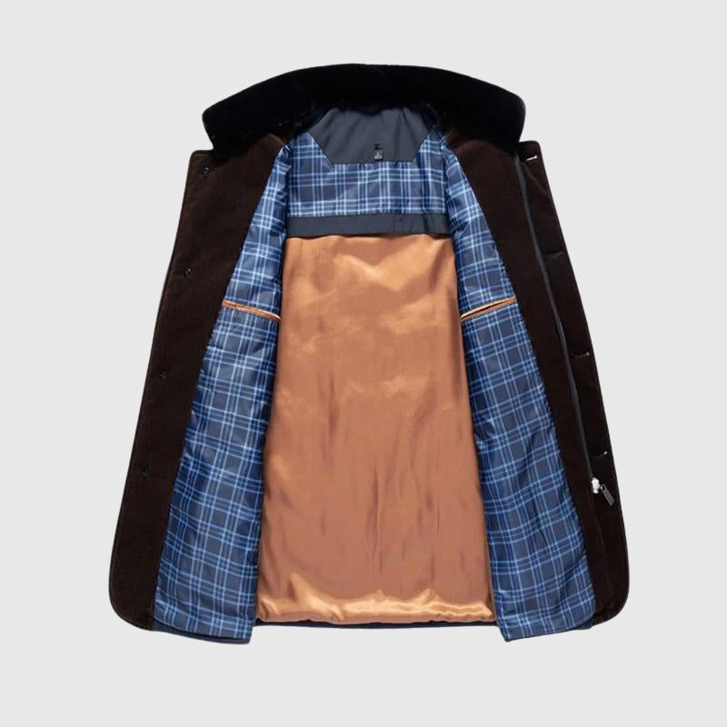 Men's Insulated Winter Jacket – Warm, Stylish & Comfortable Coat with Fur Collar for Winter