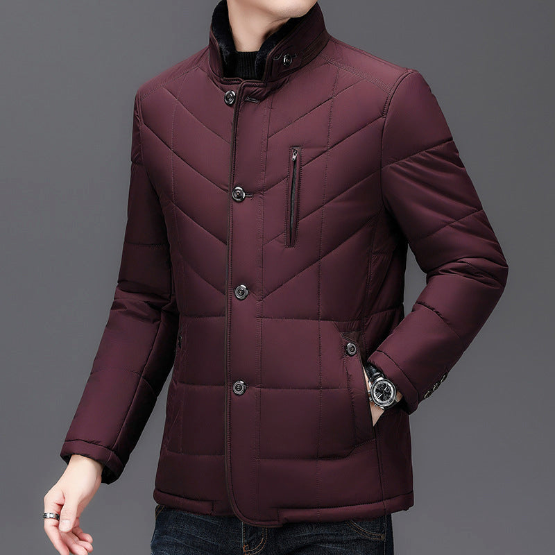 Men's Insulated Winter Jacket – Warm, Stylish & Comfortable Coat with Fur Collar for Winter