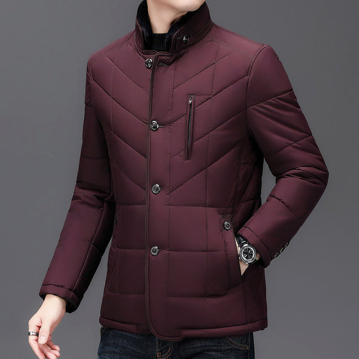 Men's Insulated Winter Jacket – Warm, Stylish & Comfortable Coat with Fur Collar for Winter
