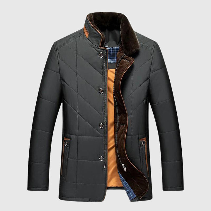 Men's Insulated Winter Jacket – Warm, Stylish & Comfortable Coat with Fur Collar for Winter