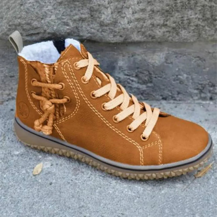 Vintage-inspired orthopedic boots