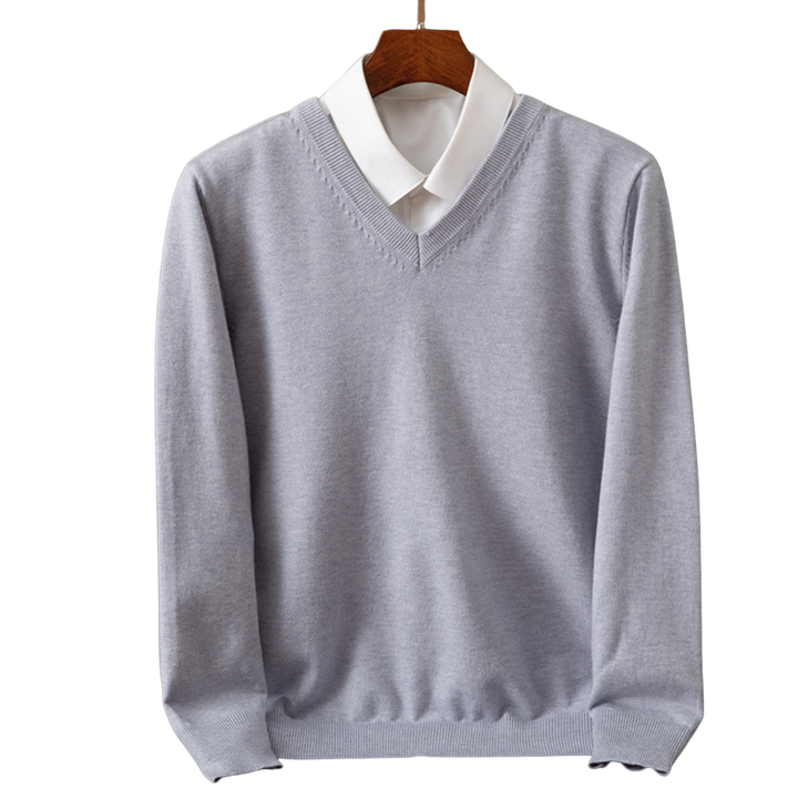 Bexford | V-Neck Pullover in Pure Wool for Men
