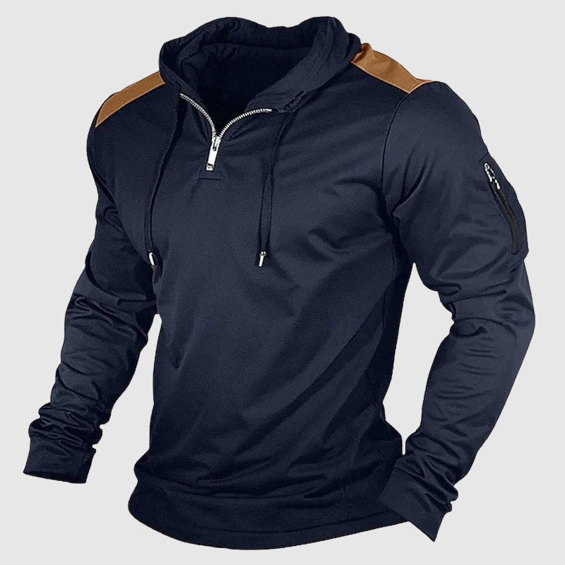 Outdoor Streetwear Men's Hoodie with Zip – Casual & Comfortable Zip-Up