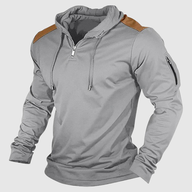 Outdoor Streetwear Men's Hoodie with Zip – Casual & Comfortable Zip-Up