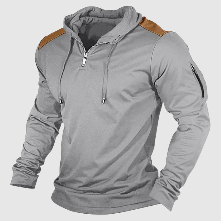 Outdoor Streetwear Men's Hoodie with Zip – Casual & Comfortable Zip-Up