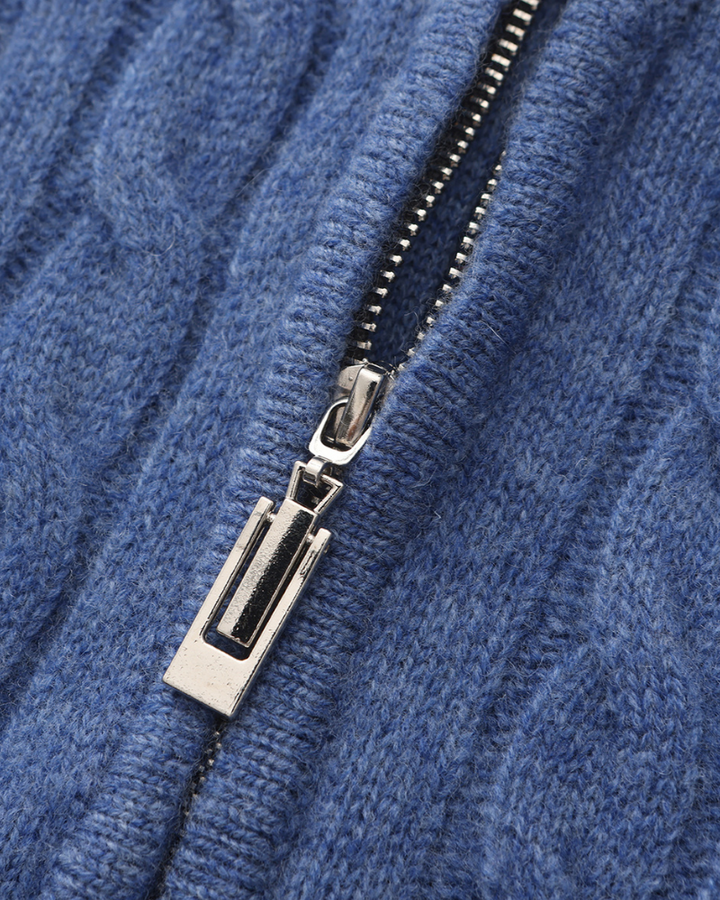 De Veneto – Cashmere Half-Zip Cardigan