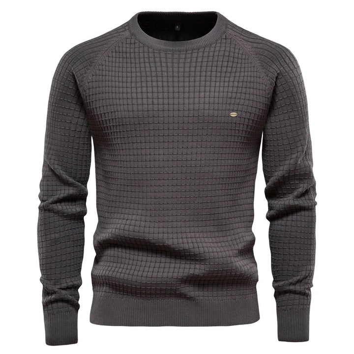 Federico | Men's Sweater with Diamond Pattern