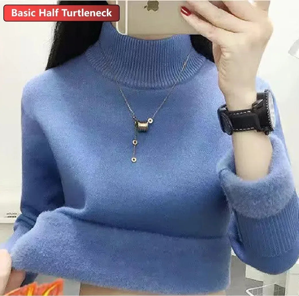 Knitted Warm Turtleneck Jumper